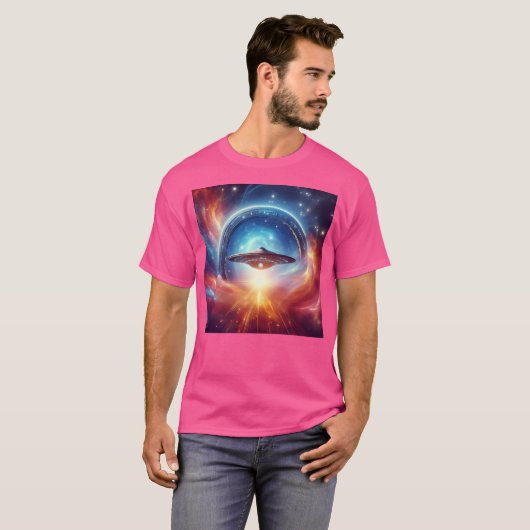 Stargate en UFO T-shirt (Voorkant volledig)