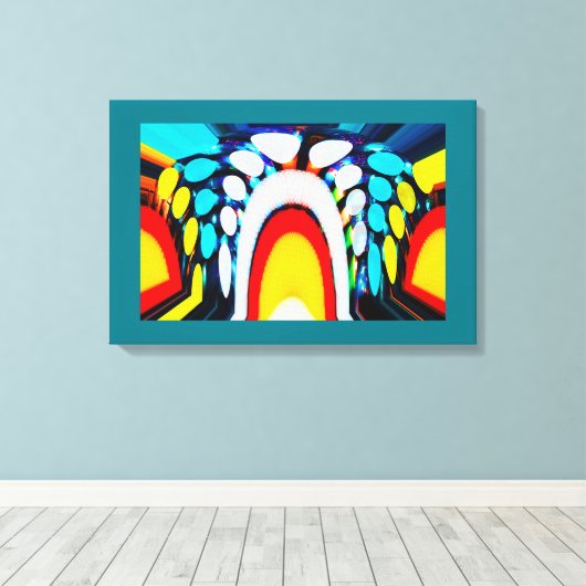 Stargate kunst canvas afdruk (Insitu (Houten vloer))