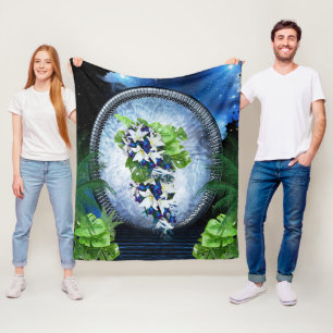 Stargate-Portal Home Decor Fleece Deken