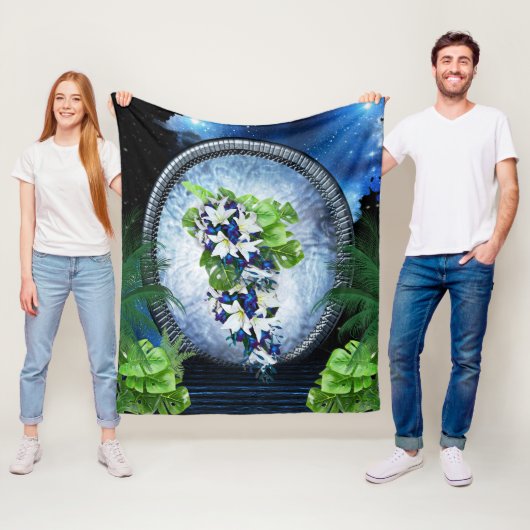 Stargate-Portal Home Decor Fleece Deken (In situ)