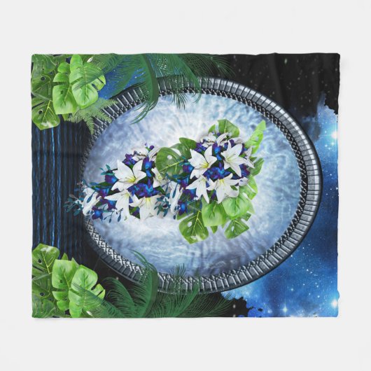 Stargate-Portal Home Decor Fleece Deken (Voorkant (Horizontaal))