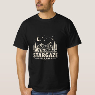 Stargaze After Dark Vintage Astronomie Camping T-S T-shirt