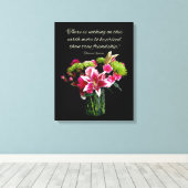 Stargazer boeket vriendschap citaat canvas afdruk (Insitu (Houten vloer))