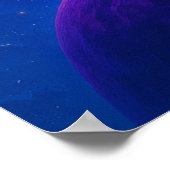 Stargazer Boy & Dog — Dreamy Cosmic Art Poster (Hoek)