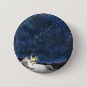 Stargazer Cat Botton Ronde Button 5,7 Cm