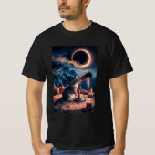 Stargazer Cat: Cosmic Dreamer T-shirt (Voorkant)