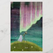 Stargazer - Cute Ghost Letter Writing Briefpapier (Achterkant)