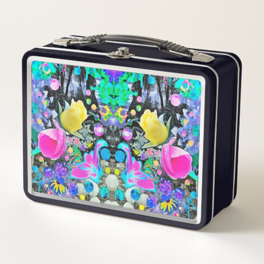 Stargazer Lelie, Roos en Roze Hibiscus Collage (Voorkant)