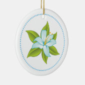 Stargazer lichtblauwe lelie aangepaste ornament (Rechts)