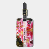 "Stargazer" Lilies Bagagelabel (Voorkant verticaal)