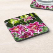 Stargazer Lilies Bier Onderzetter (Linkerzijde)