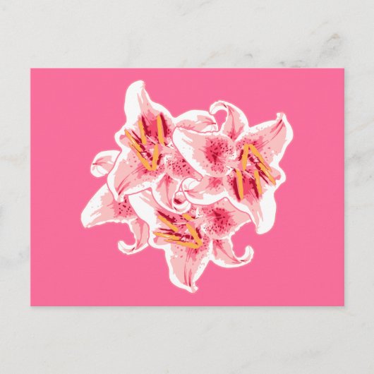 Stargazer Lilies Briefkaart (Voorkant)