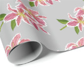 Stargazer Lilies Cadeaupapier (Rol Hoek)