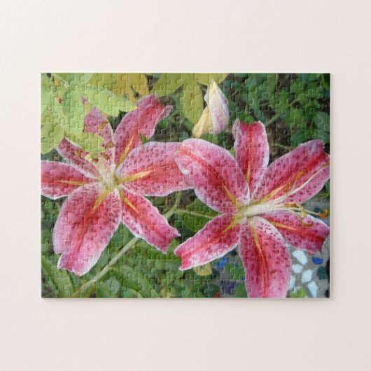 Stargazer Lilies Garden Floral Legpuzzel (Horizontaal)