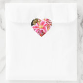 "Stargazer" Lilies Heart Sticker (Tas)