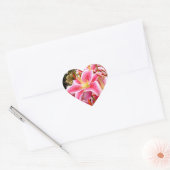 "Stargazer" Lilies Heart Sticker (Envelop)