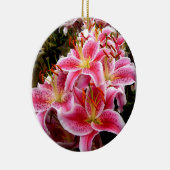 "Stargazer" Lilies Keramisch Ornament (Rechts)