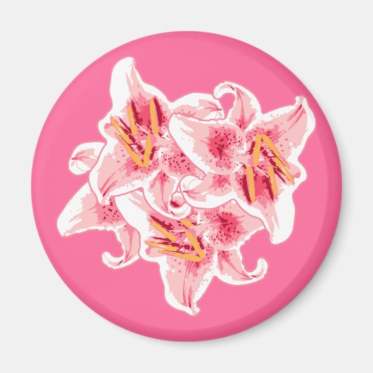 Stargazer Lilies Magneet (Voorkant)