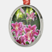 Stargazer Lilies Metalen Ornament (Links)
