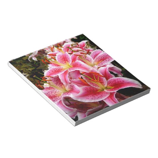 "Stargazer" Lilies Notitieblok (Schuin)