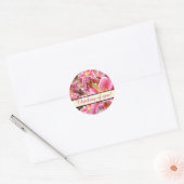"Stargazer" Lilies Ronde Sticker (Envelop)