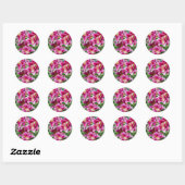 Stargazer Lilies Ronde Sticker (Vel)