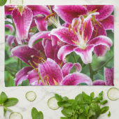 Stargazer Lilies Theedoek (Gevouwen)