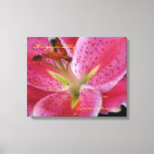 Stargazer Lilly Wrapped Canvas (Voorkant)