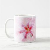 Stargazer Lily bloem waterverf - wb 01 Koffiemok (Links)