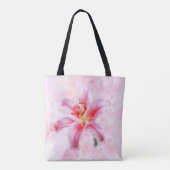 Stargazer Lily bloem waterverf - wb 01 Tote Bag (Achterkant)