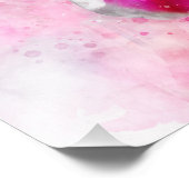 Stargazer Lily bloem waterverf - wb 03 Foto Afdruk (Hoek)