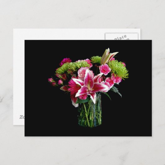 Stargazer Lily Bouquet Briefkaart (Voorkant / Achterkant)