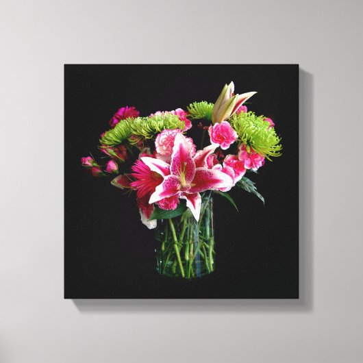 Stargazer Lily Bouquet Canvas Afdruk (Voorkant)