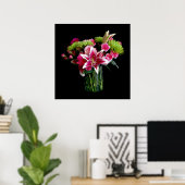 Stargazer Lily Bouquet Poster (Thuiskantoor)
