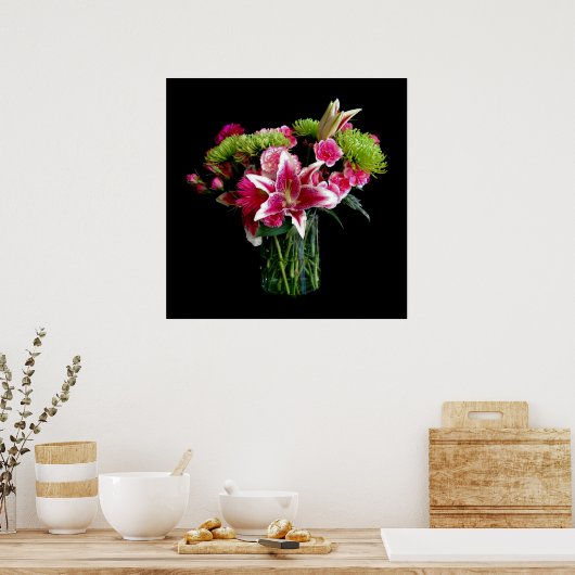 Stargazer Lily Bouquet Poster (Keuken)