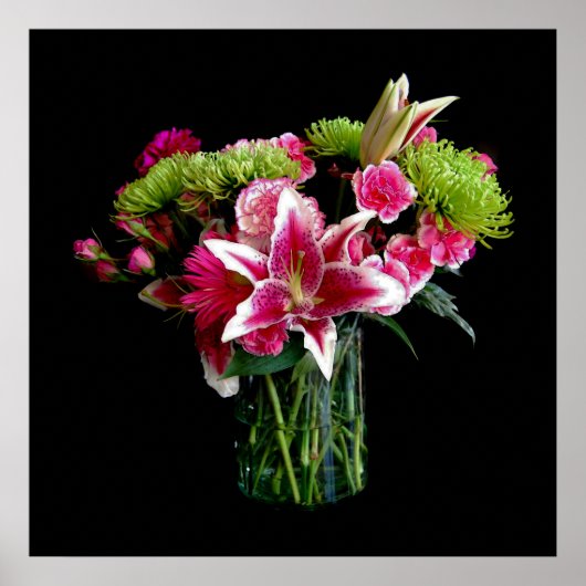 Stargazer Lily Bouquet Poster (Voorkant)