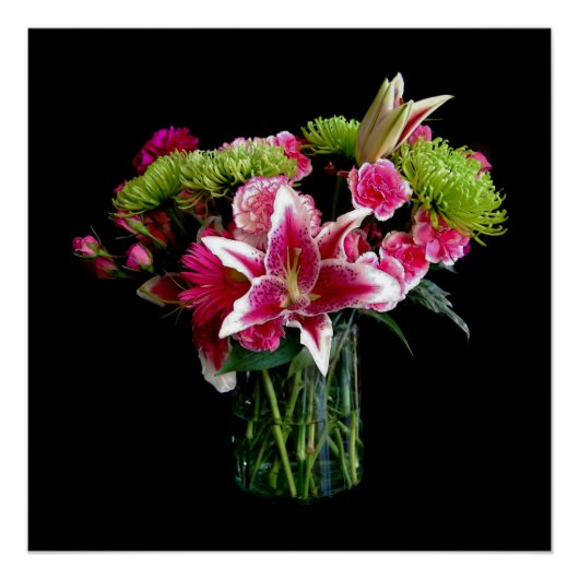 Stargazer Lily Bouquet Poster (Voorkant)