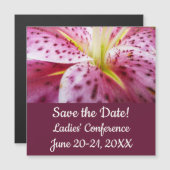 Stargazer Lily Bright Magenta Floral (Voorkant / Achterkant)