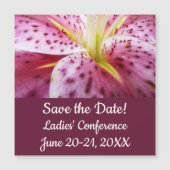 Stargazer Lily Bright Magenta Floral (Voorkant)