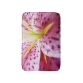 Stargazer Lily Bright Magenta Floral Badmat (Voorkant Verticaal)