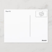 Stargazer Lily Bright Magenta Floral Briefkaart (Achterkant)