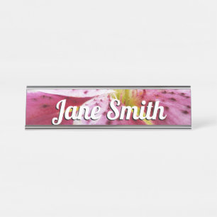 Stargazer Lily Bright Magenta Floral Bureau Naambordje