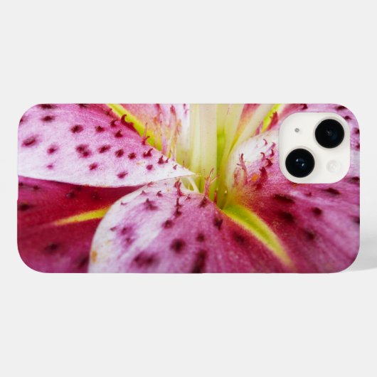 Stargazer Lily Bright Magenta Floral Case-Mate iPhone Case (Achterkant (horizontaal))