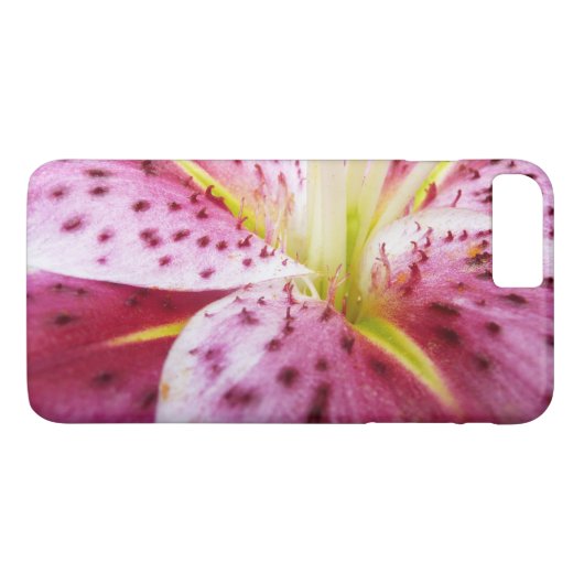 Stargazer Lily Bright Magenta Floral Case-Mate iPhone Case (Achterkant (Horizontaal))