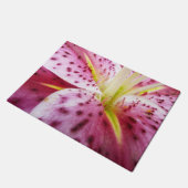 Stargazer Lily Bright Magenta Floral Deurmat (Schuin)