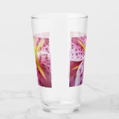 Stargazer Lily Bright Magenta Floral Glas (Rechts)