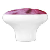 Stargazer Lily Bright Magenta Floral Keramische Knop (Zijkant)