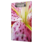 Stargazer Lily Bright Magenta Floral Klembord (Links)