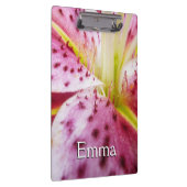 Stargazer Lily Bright Magenta Floral Klembord (Rechts)