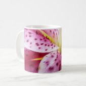 Stargazer Lily Bright Magenta Floral Koffiemok (Voorkant links)